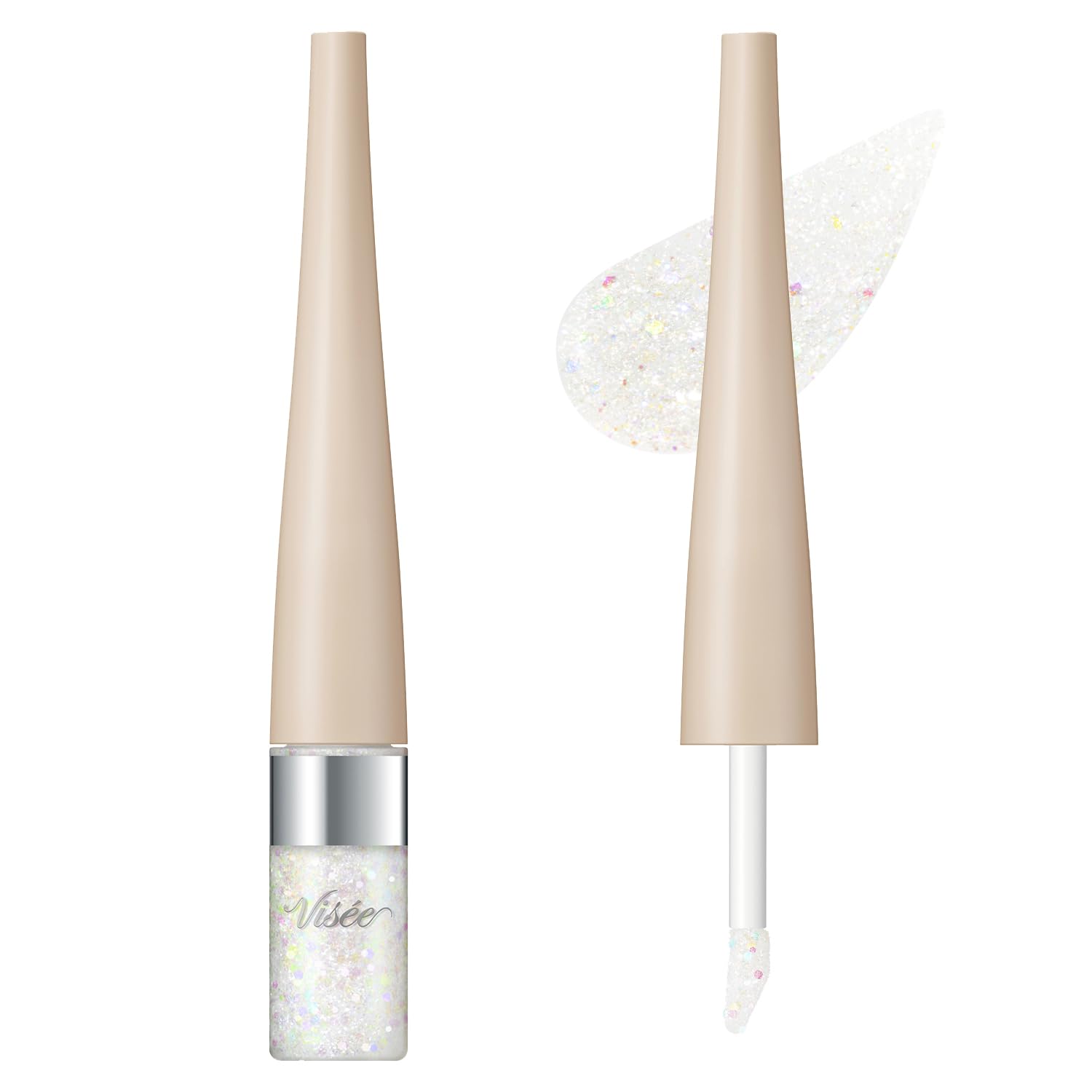 Visee 3D Glitter Eyeshadow Liquid WT-1 White Gemmy 3.3mL