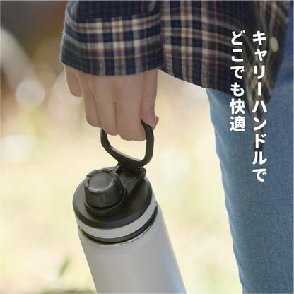 ThermoFlask Insulated Water Bottle 1.17L Coconut White