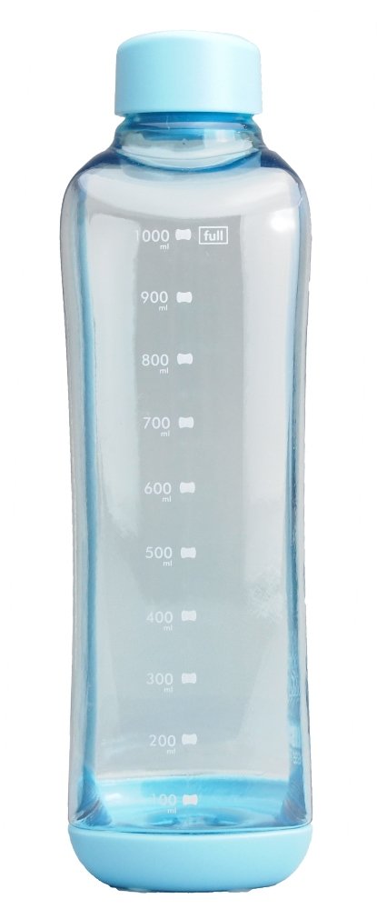 Paarukinzoku Water Bottle 1000ml Blue Block Style for Everyday Use