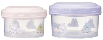 Skater Food Container Set Round Bento Box S/M Made in Japan