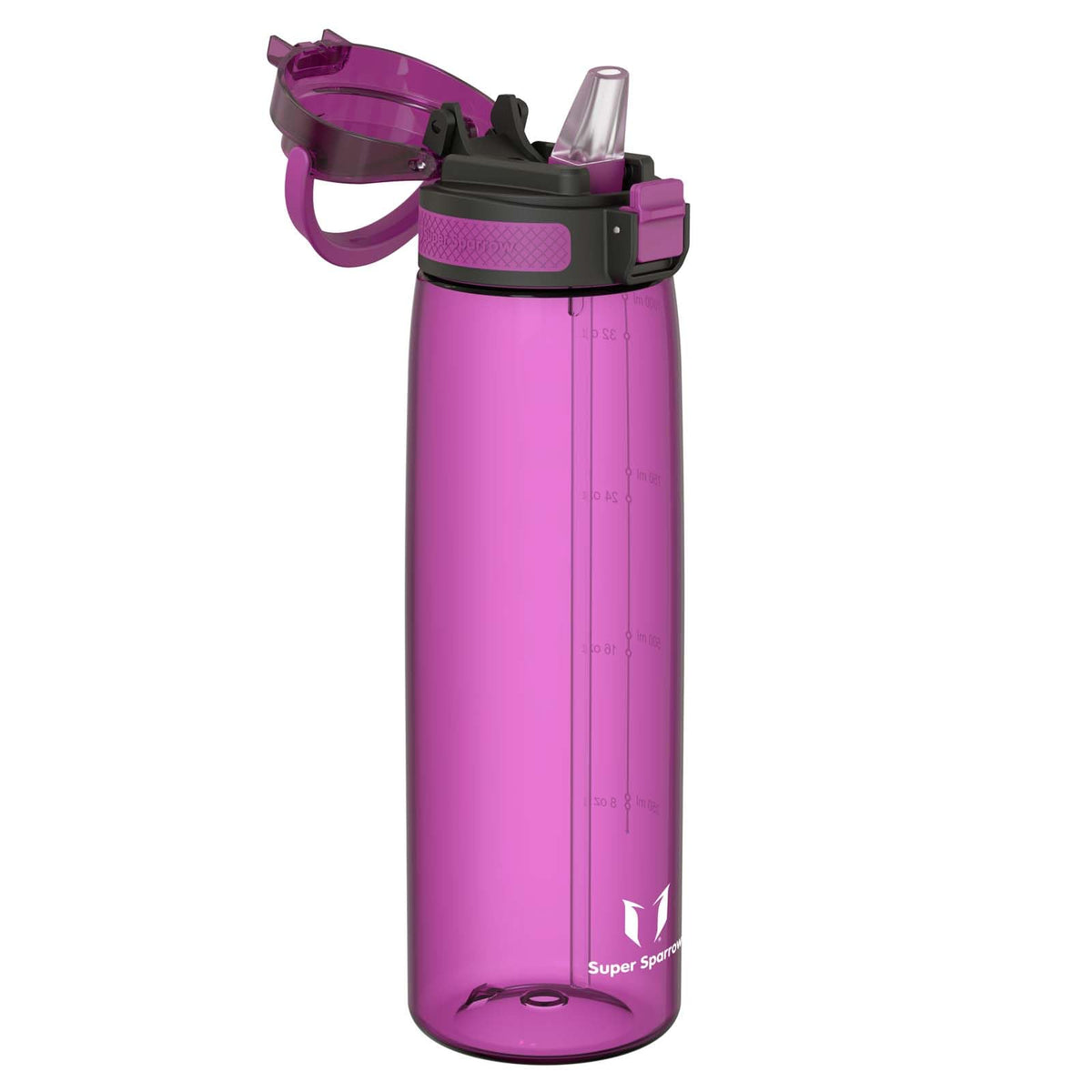 Super Sparrow Water Bottle 1L BPA-Free with Straw for Everyday Use