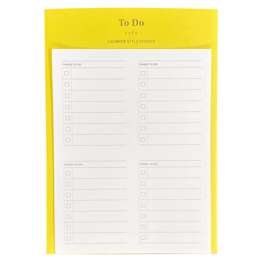 Laconic Style Note Sticker ToDo List for Organized Planning