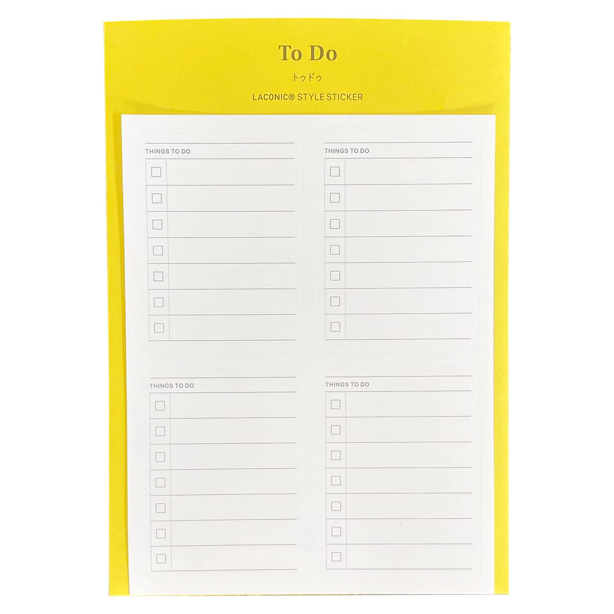 Laconic Style Note Sticker ToDo List for Organized Planning