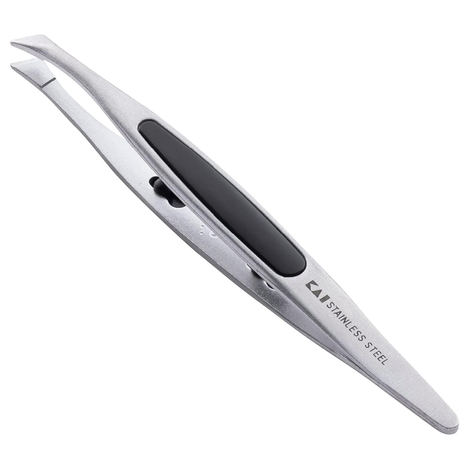 KAI Standard Selection Slanted Tweezers with Non-Slip Grip