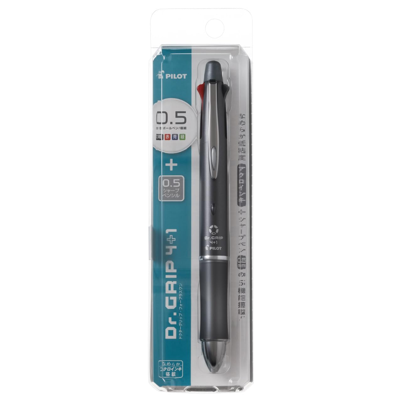 PILOT Multi-Function Ballpoint Pen Grip 4+1 Gray