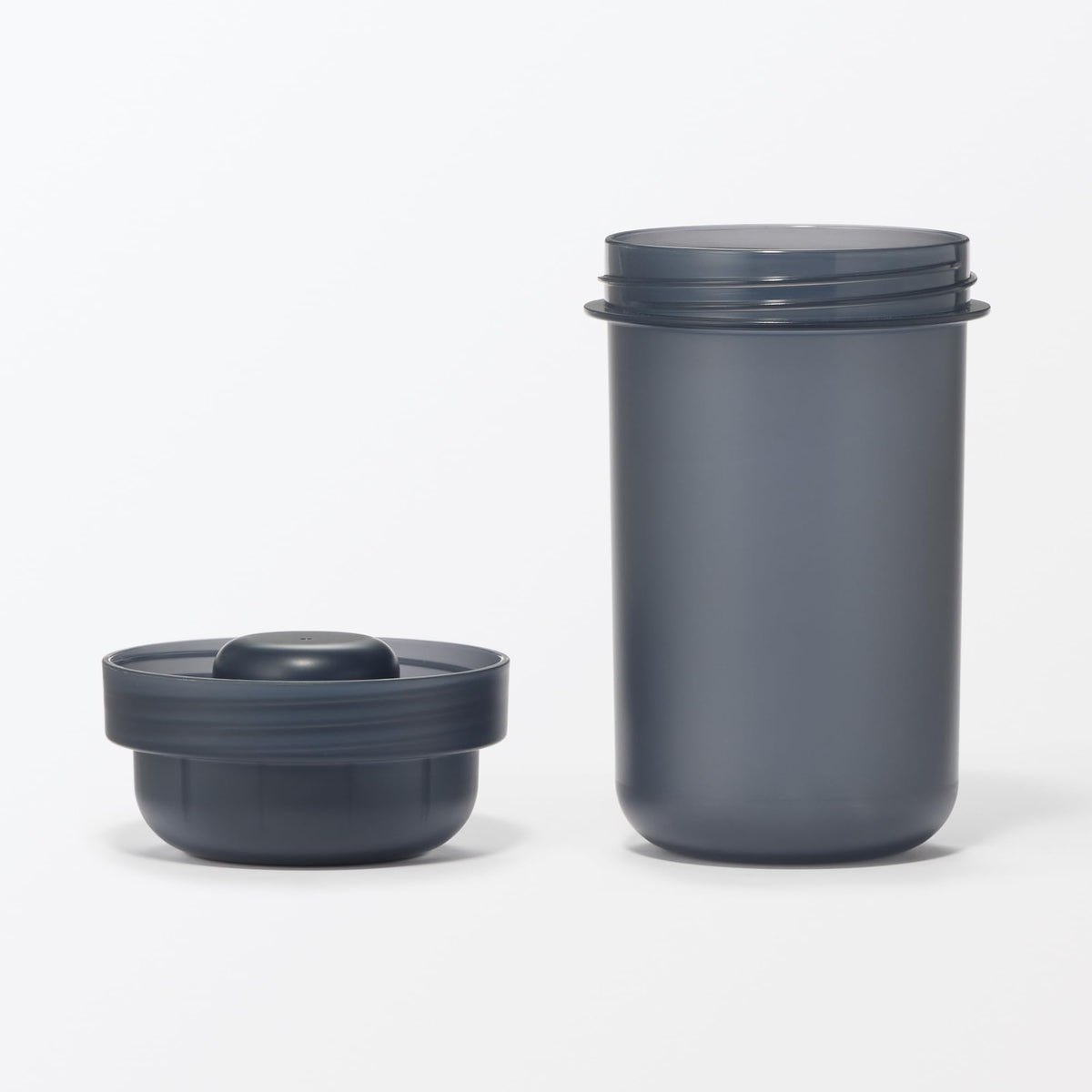 MUJI Lunch Capsule with Topping Cup Black 450mL