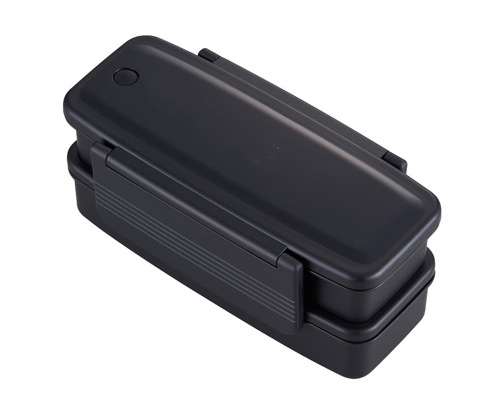OSK Two-Tiered Lunch Box with Divider Navy 400ml and 460ml