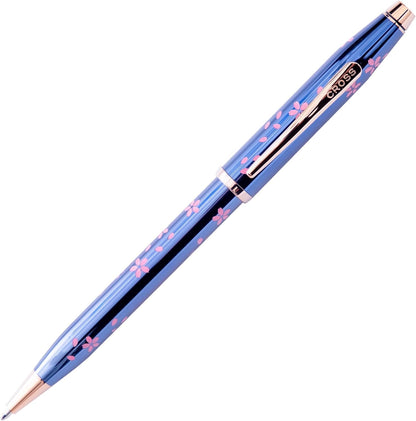 CROSS Ballpoint Pen Sakura Collection Century II Translucent Cobalt Blue