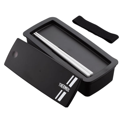 THERMOS Fresh Lunch Box with Chopsticks 700ml Black Silver