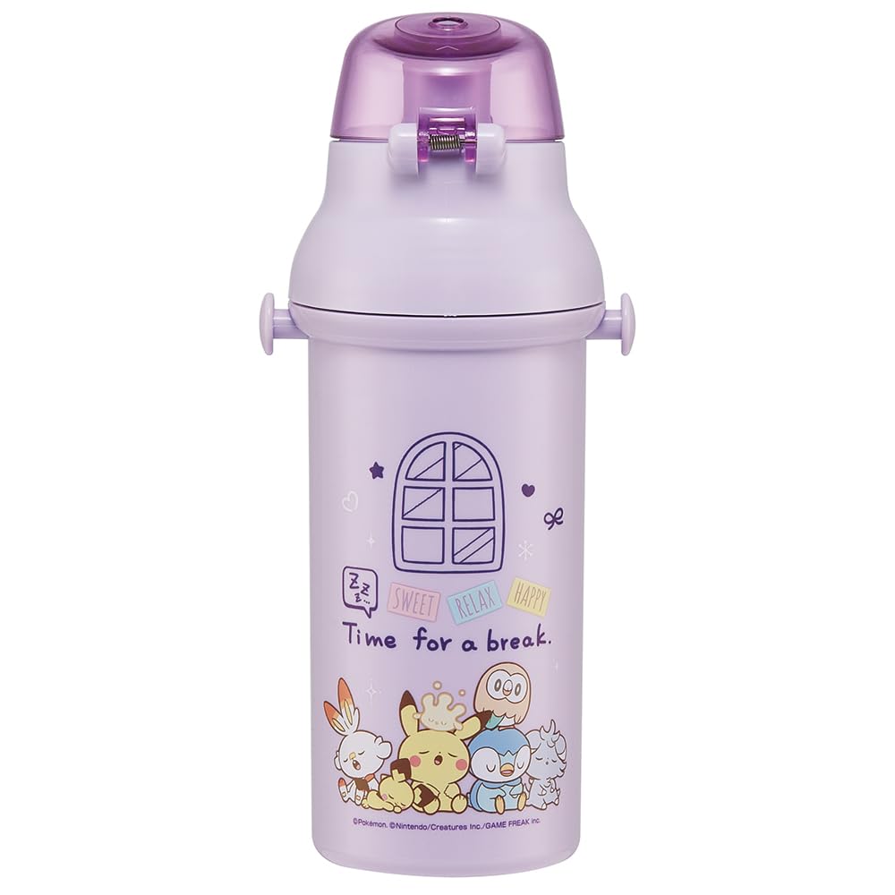 Skater Kids Water Bottle 480ml with One-Touch Design