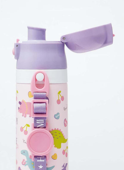 Skater 2WAY Water Bottle for Kids 420ml with Happy Smile Design