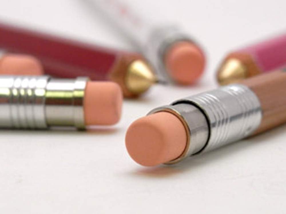 SLIP-ON Wood Mechanical Pencil with Eraser Red 0.5mm