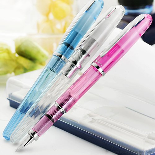 Platinum Fountain Pen Balance Crystal Rose Fine Point