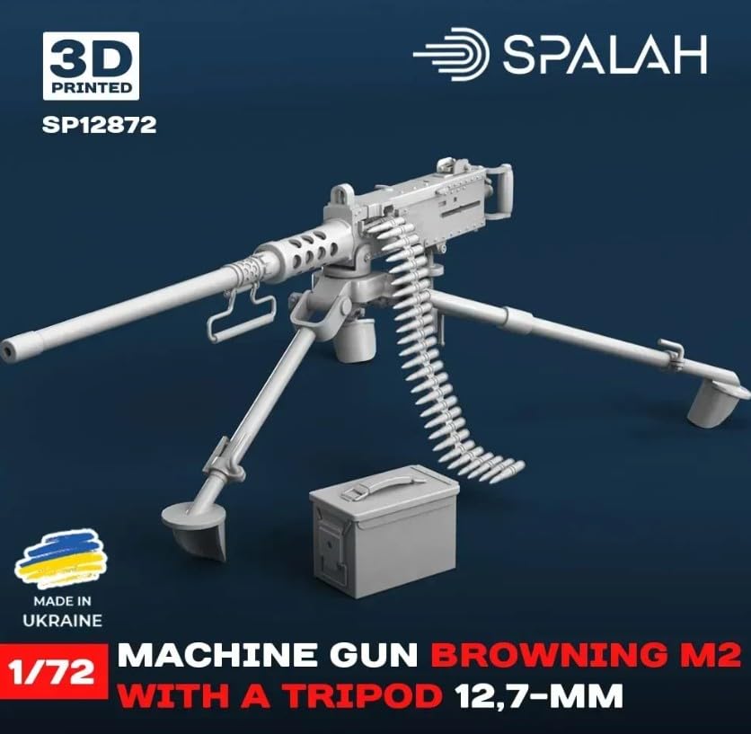 Spalah 1/72 Browning M2 with Tripod Resin Kit for Military Models