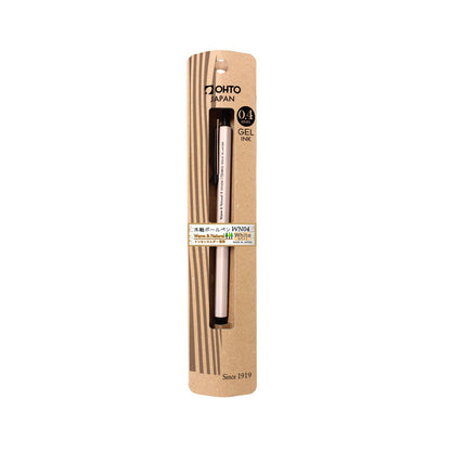 Auto White Wood Barrel Ballpoint Pen WN04 for Smooth Writing