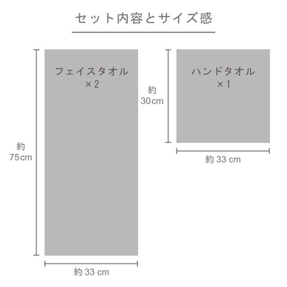 TOWEL PALETTE Imabari Towel Gift Set with Sakura Design