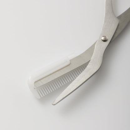 KAI Eyebrow Scissors with Comb Pink Made in Japan
