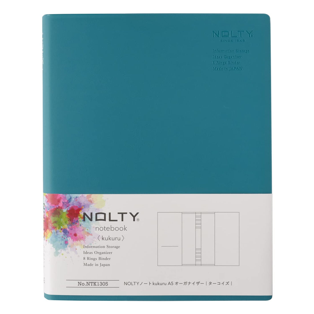 JMAM NOLTY Kukuru A5 Organizer File, Turquoise NTK1305