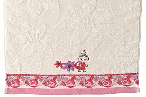 Marushin Face Towel Moomin Blossom Lace Cotton 100% 34x80cm