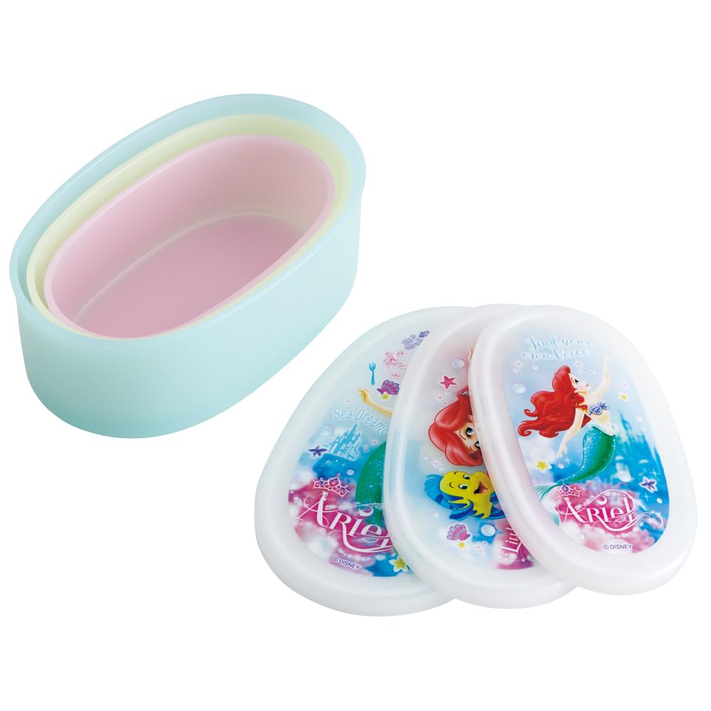 Skater Lunch Box Set with Antimicrobial Protection - Disney Ariel Design