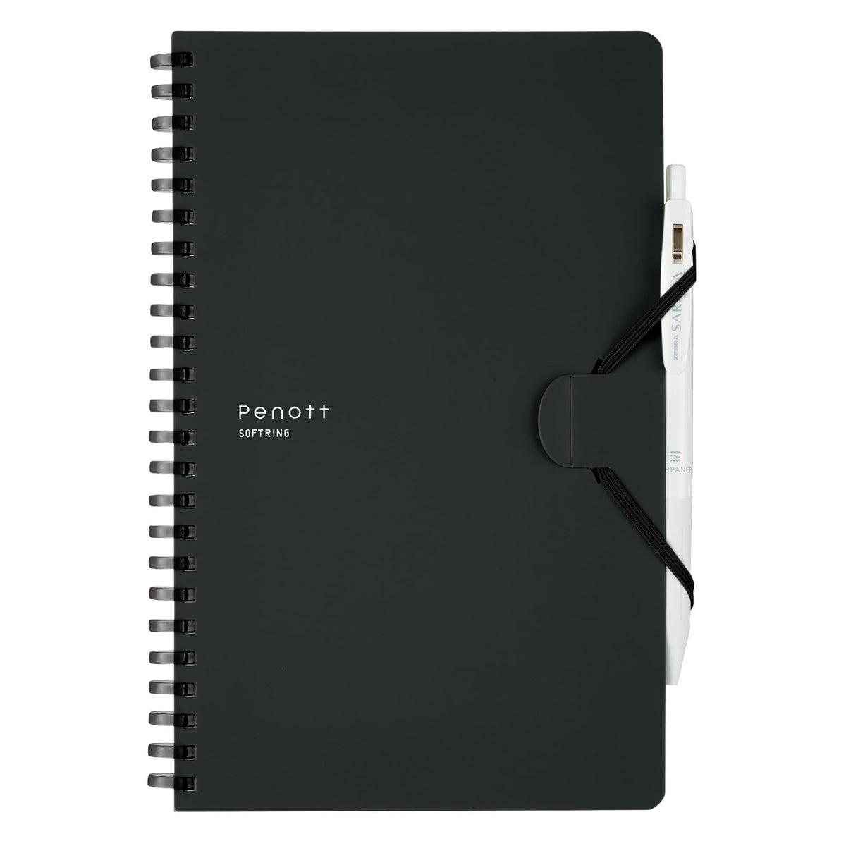 KOKUYO Soft Ring Notebook Penott A5 Black with 5mm Grid