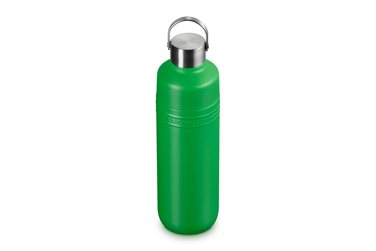 Le Creuset Water Bottle 1000ml Vacuum Insulated Bamboo Green