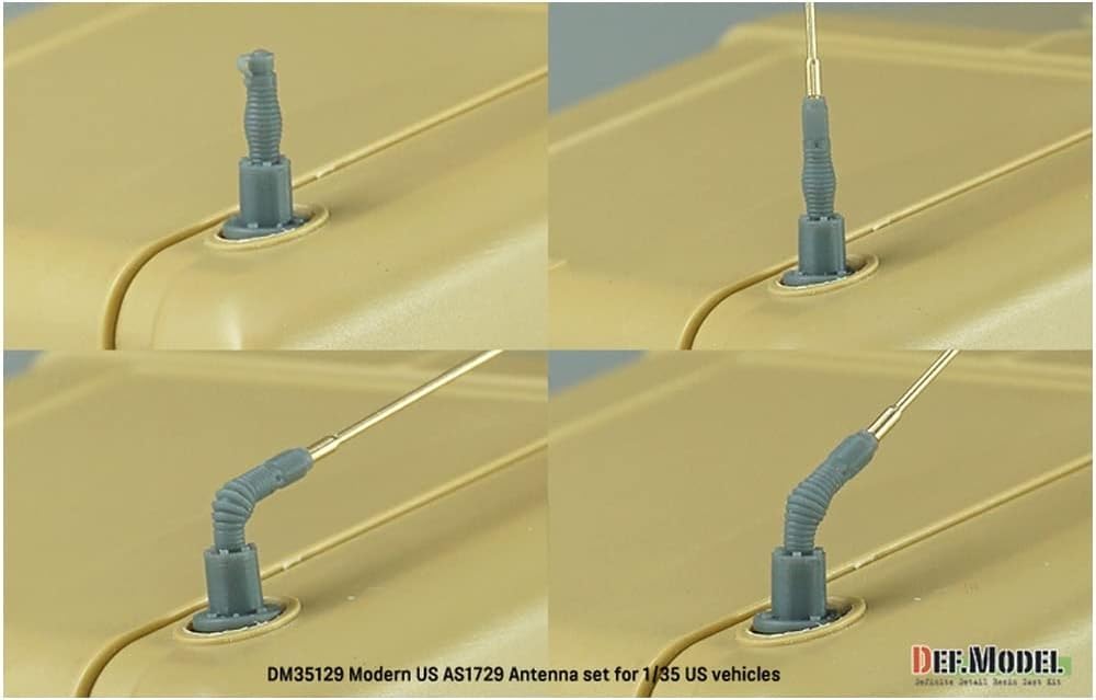 DEF.MODEL 1/35 Scale Model Antenna and Base Set for Modern US Military