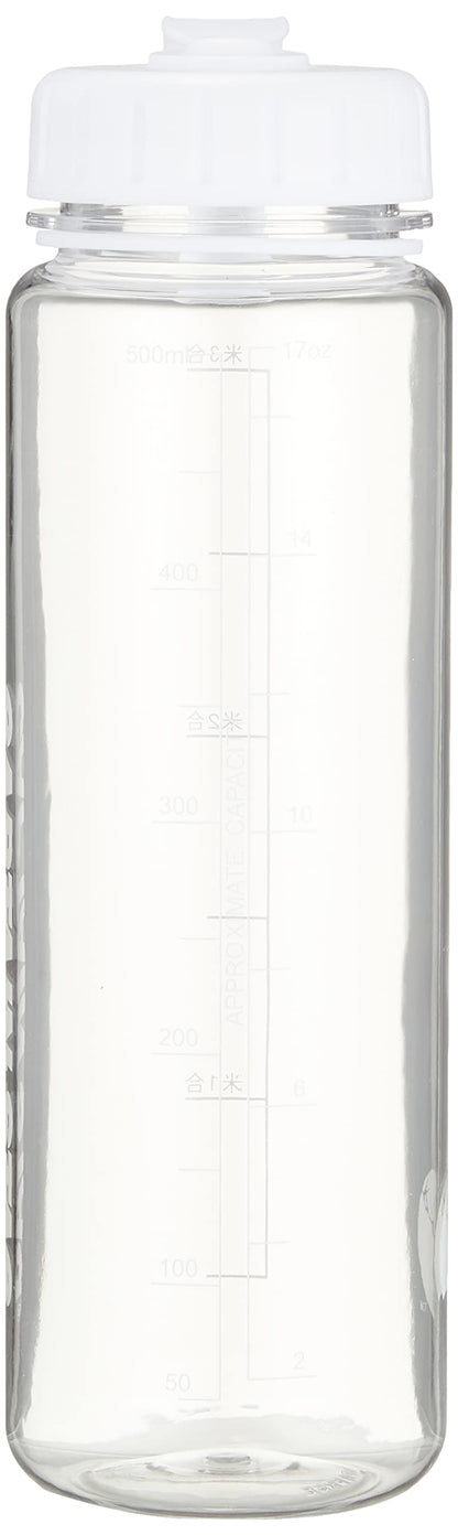 CAPTAIN STAG Sports Water Bottle 500ml with Rice Measurement White