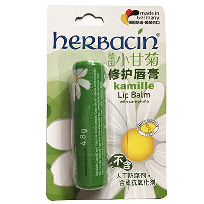 Herbacin Lip Balm 4.8g with Natural Ingredients for Moisture