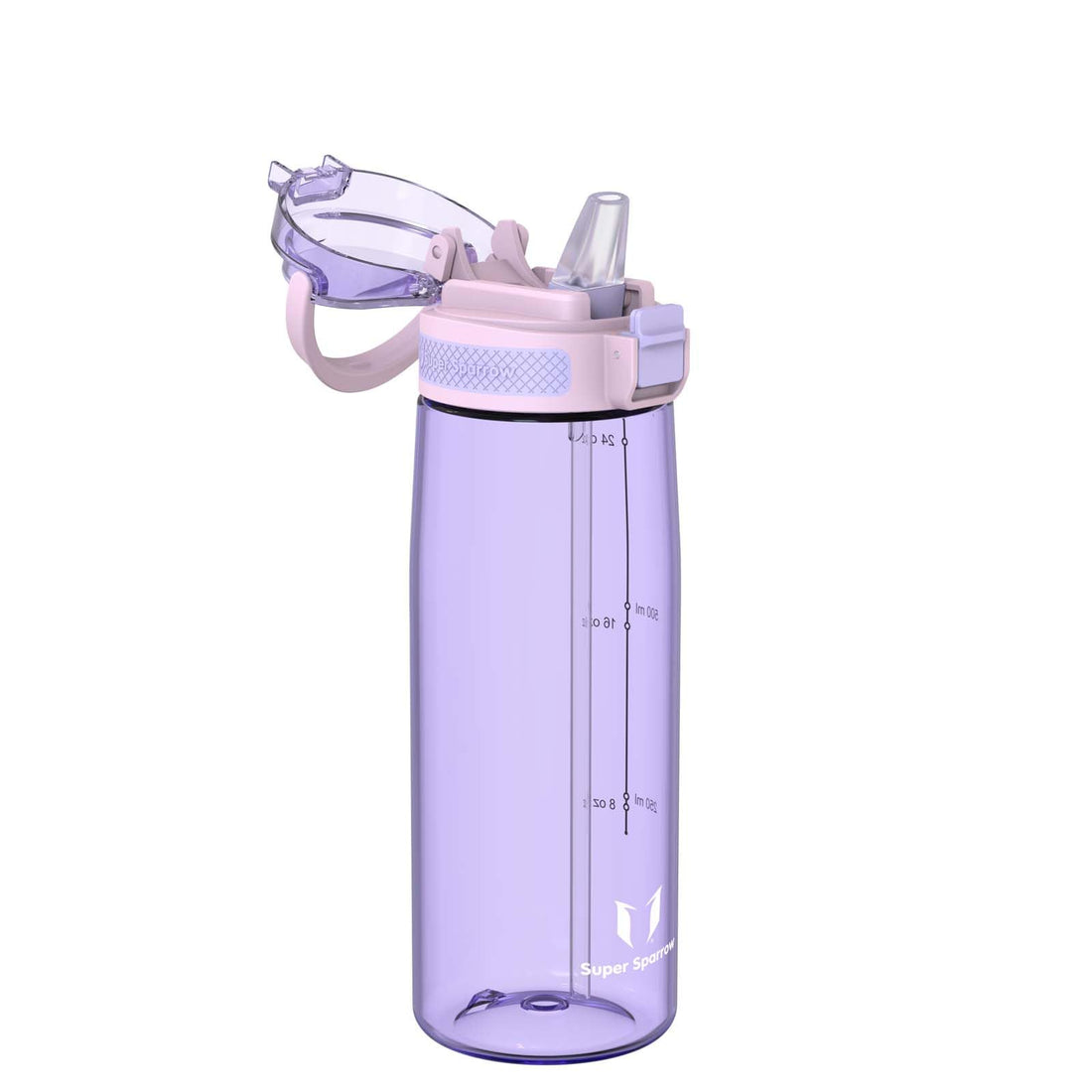 Super Sparrow Water Bottle 750ml BPA-Free with Straw
