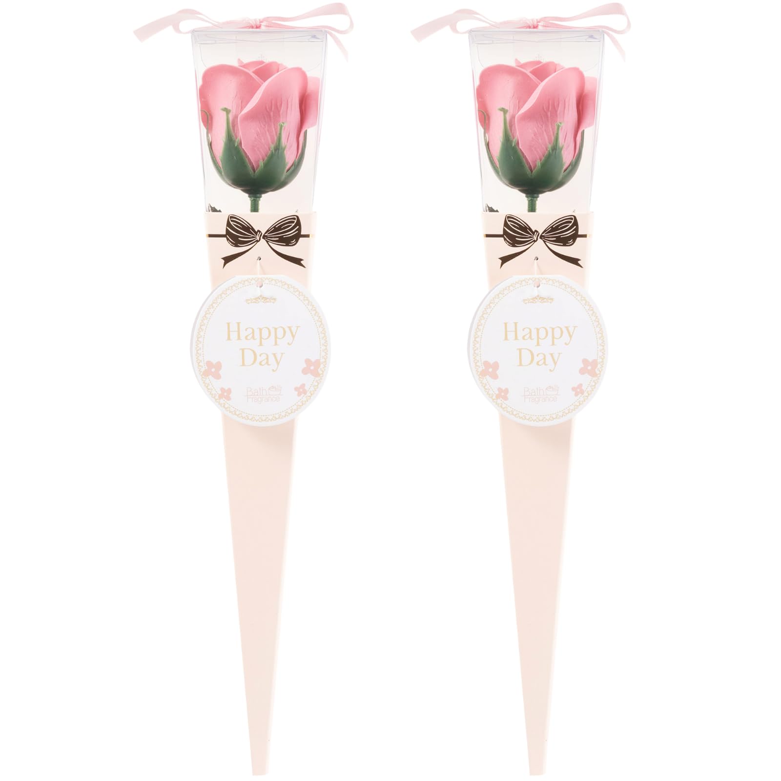 Q-FLA Bath Soak Soap Flower Bouquet Set Gift AT Pink
