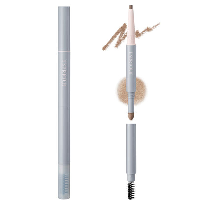 ESPRIQUE W Eyebrow Styler Pencil and Powder Light Brown 0.5g