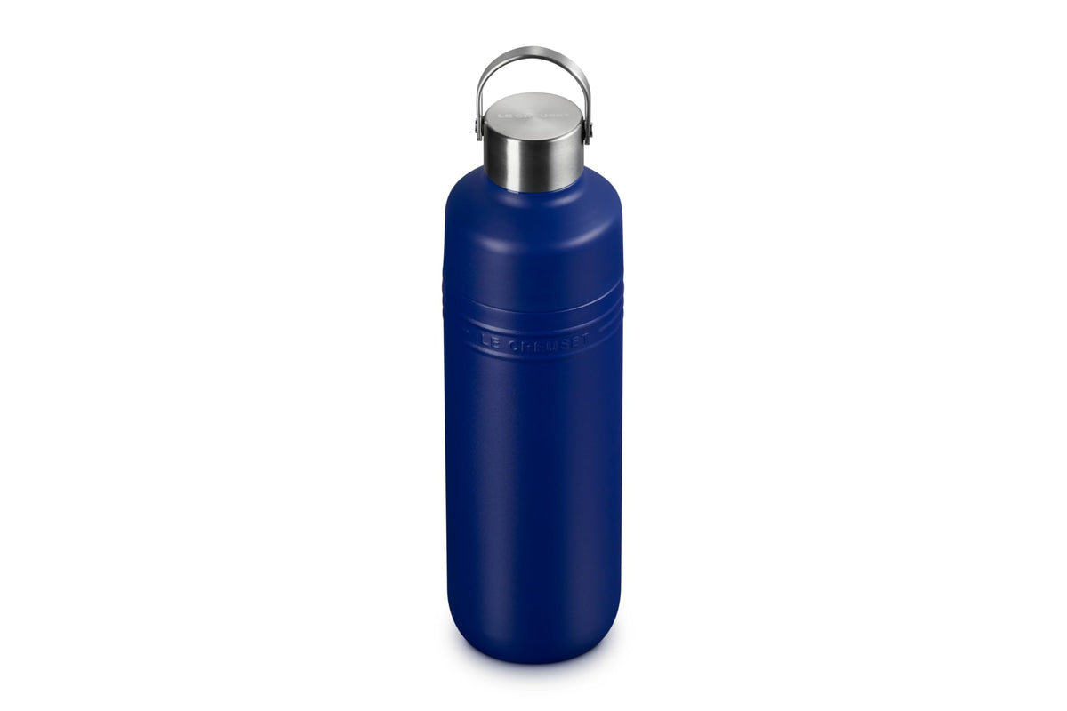 Le Creuset Large Capacity 1000ml Stainless Steel Bottle in Azur Blue