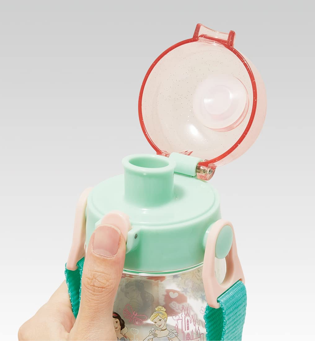 Skater Disney Princess Water Bottle 480ml One Push for Kids
