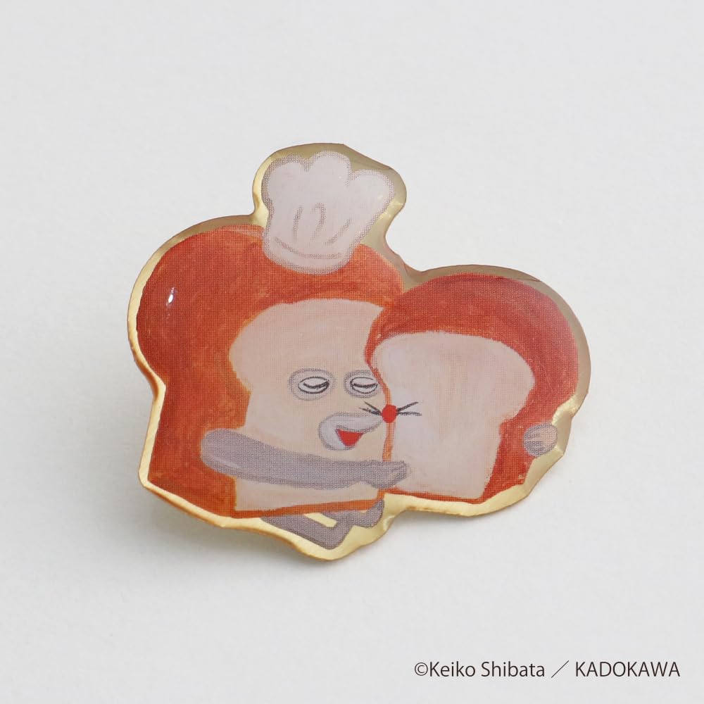 Overglad Bread Thief Pin Badge Cute Collectible for Fans