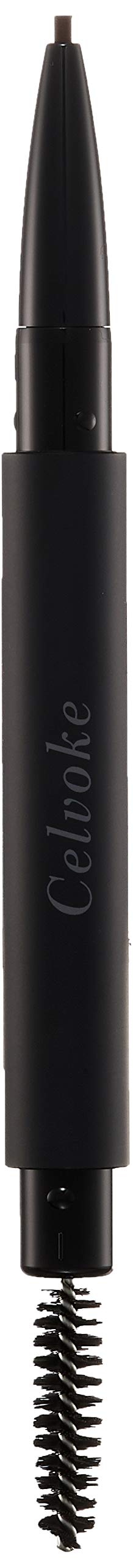 Celvoke Eyebrow Pencil 01 Brown Ultra-Fine with Built-In Brush