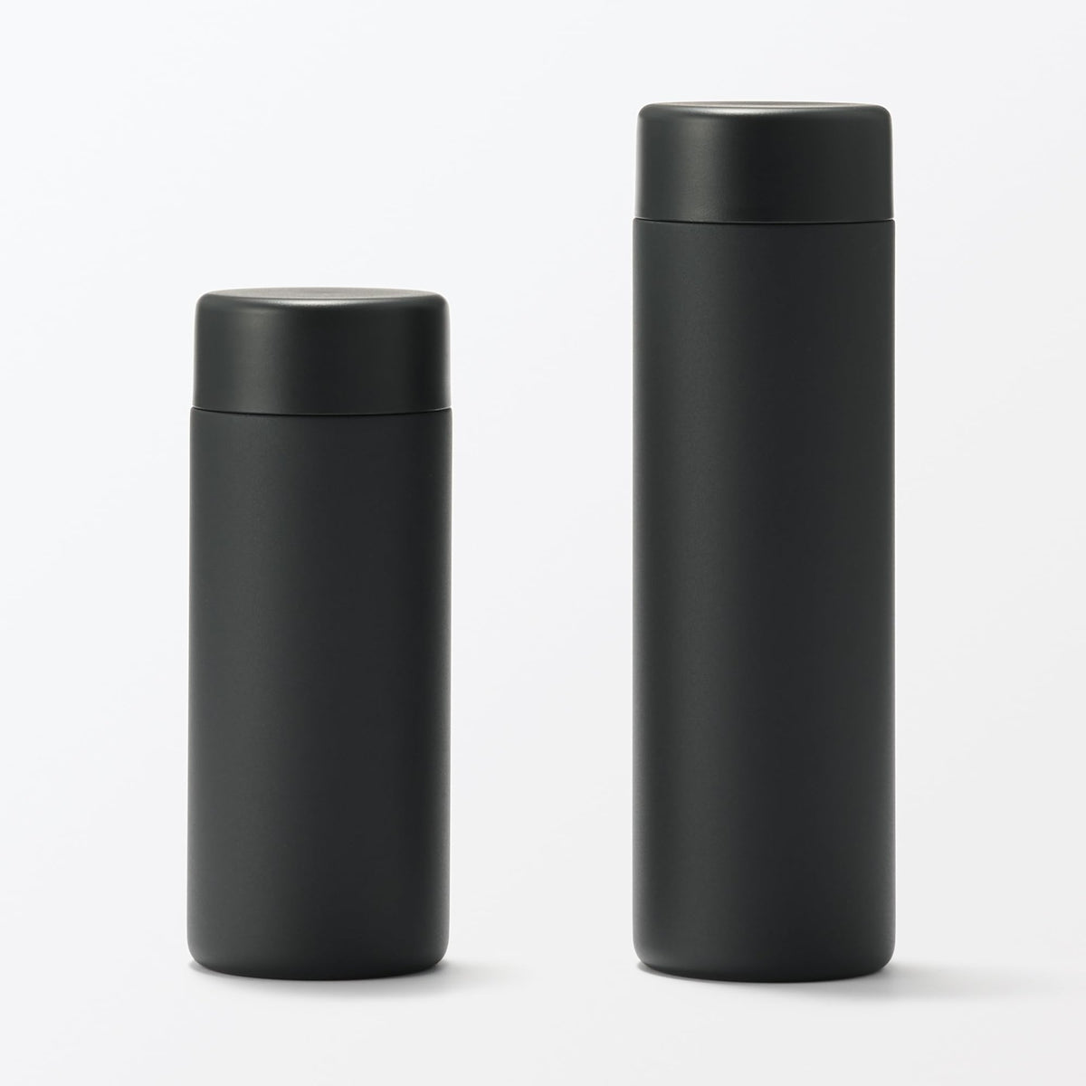 MUJI Vacuum Insulated Bottle Flat Type 500mL Black