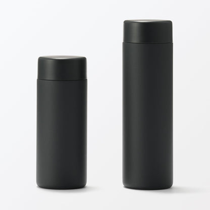 MUJI Vacuum Insulated Bottle Flat Type 500mL Black