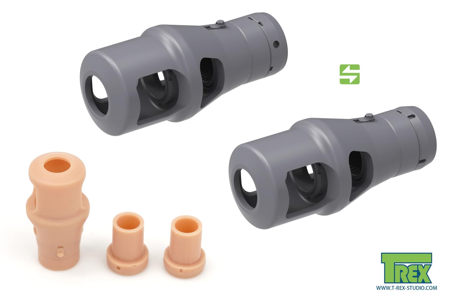 T-rex Studio 1/35 Scale Model Parts Set of 4 German 8.8cm KwK PaK Muzzle Brakes