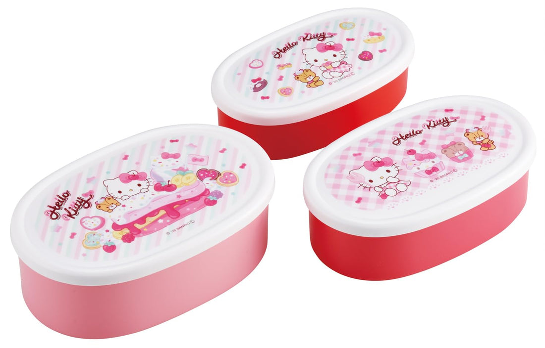 Skater Bento Box Set with Hello Kitty Design for Girls