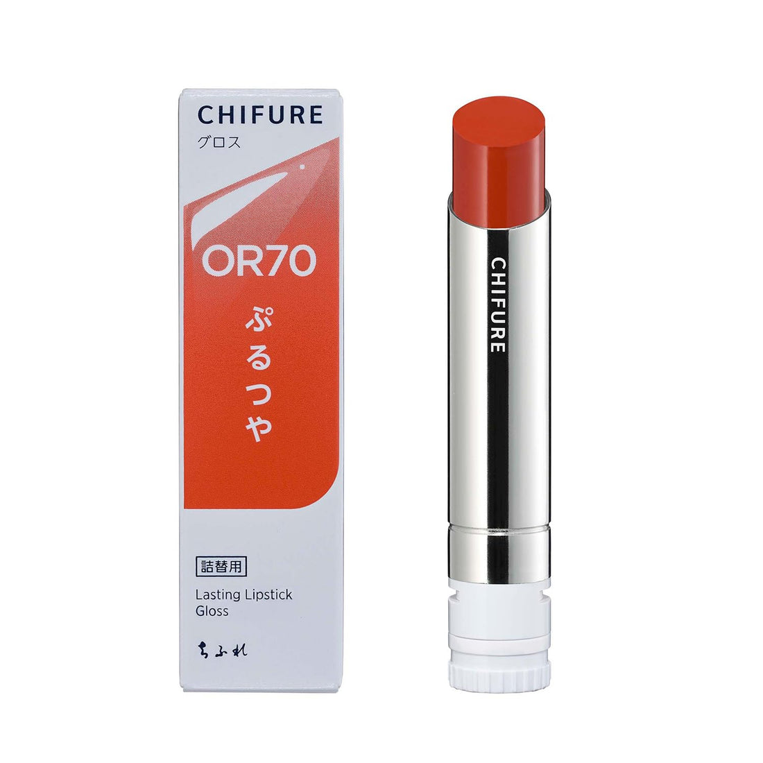 Chifure Lasting Lipstick Gloss OR70 High Pigment Orange Lip Color