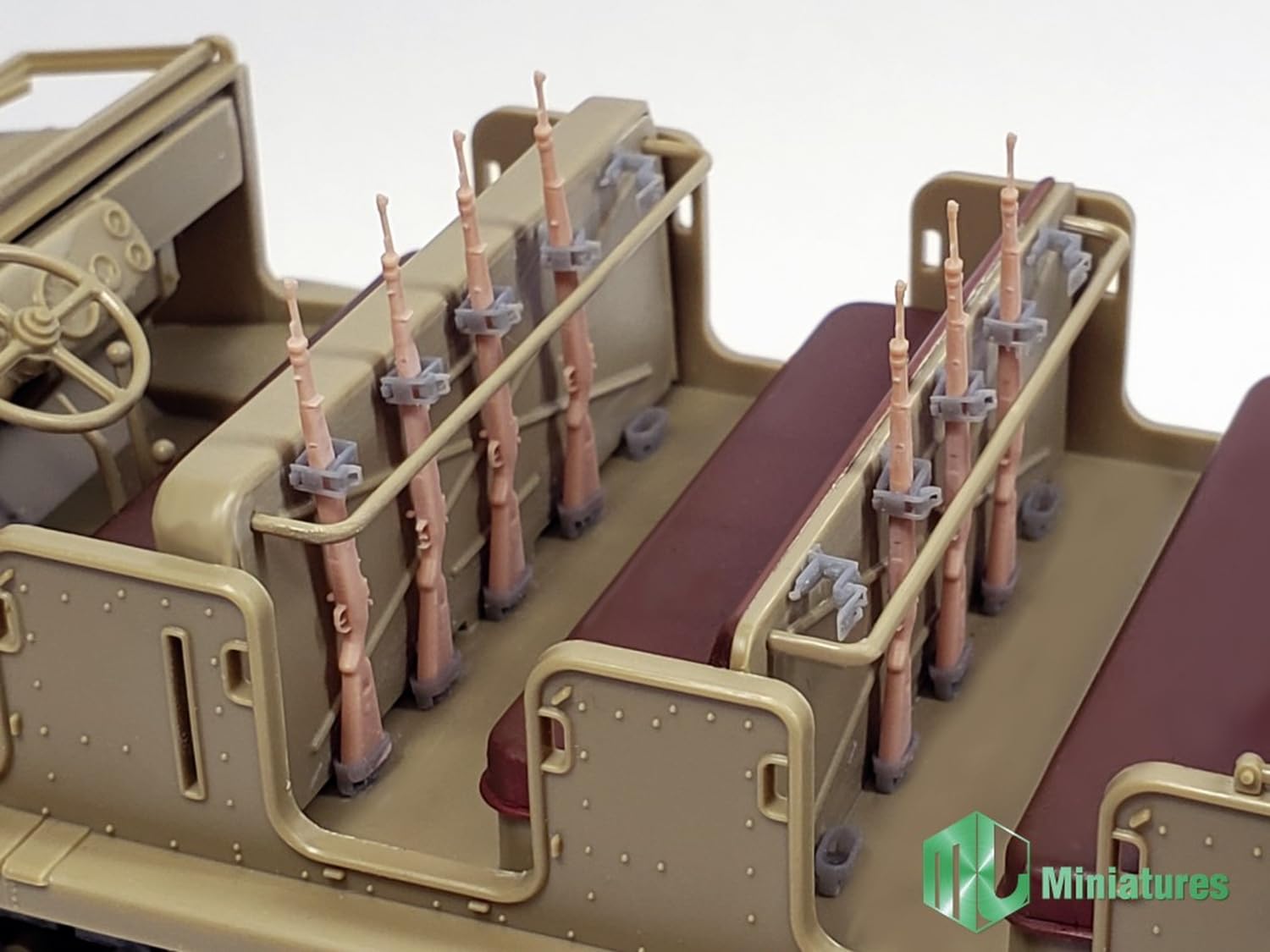 MJ Miniatures 1/35 German Halftrack Gun Mount Set Model Parts