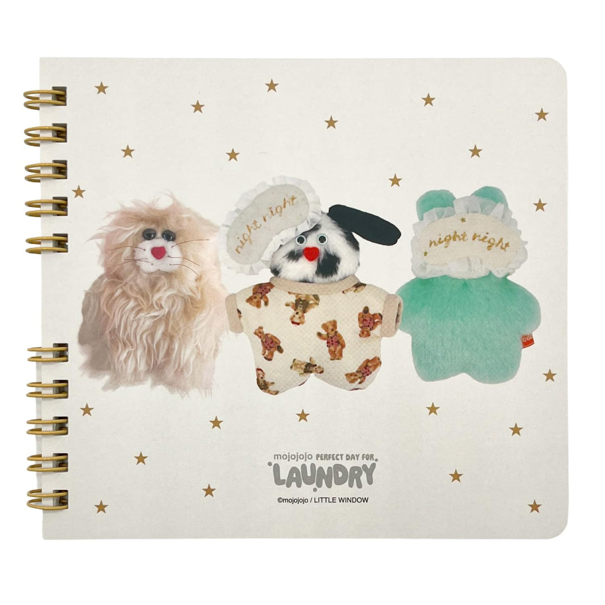 mojojojo Square Ring Notebook Good Night for Ages 6 and Up