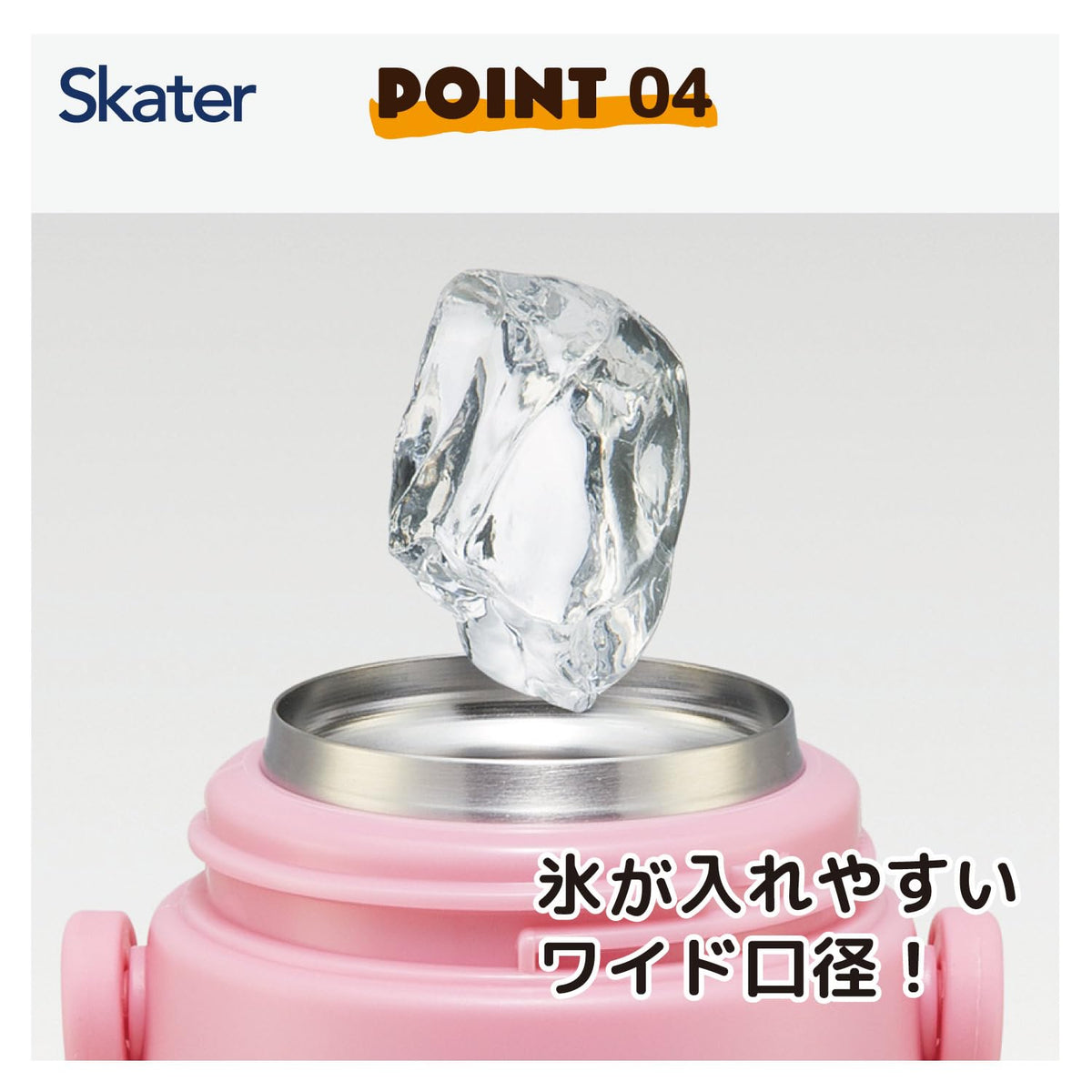 Skater Stainless Steel Kids Water Bottle 480ml with 3D Print