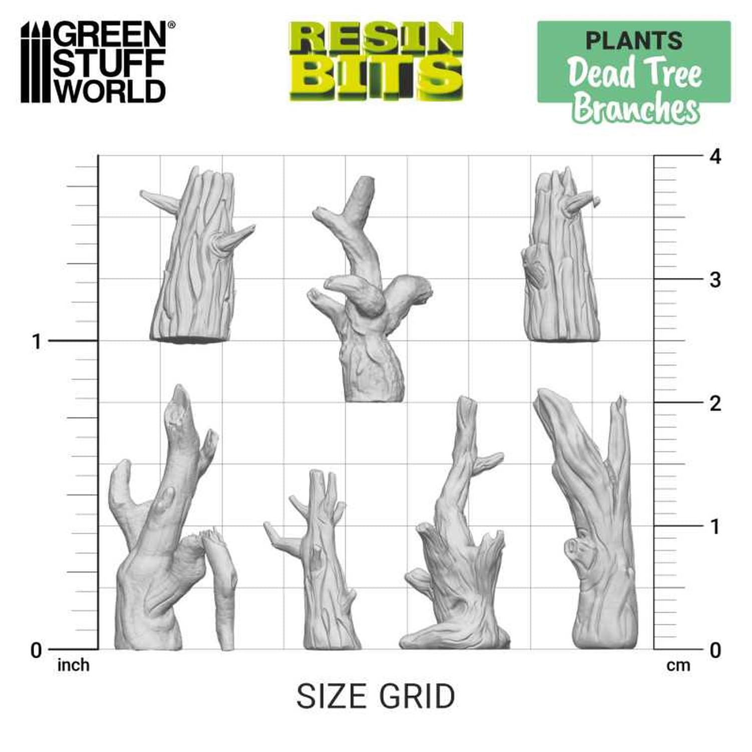 Green Stuff World Non-Scale 3D Printed Dead Tree Kit