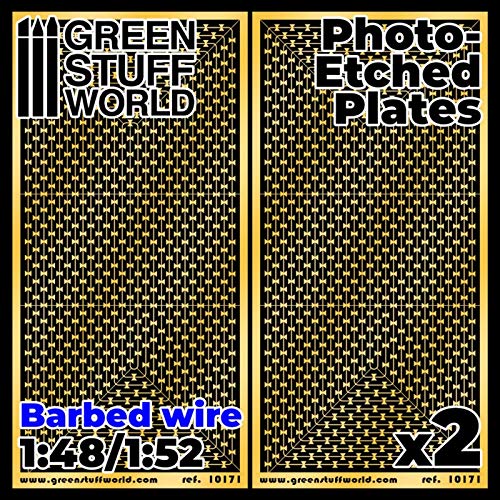 Green Stuff World Etching Plate Barbed Wire Scale Model Detail Parts Set