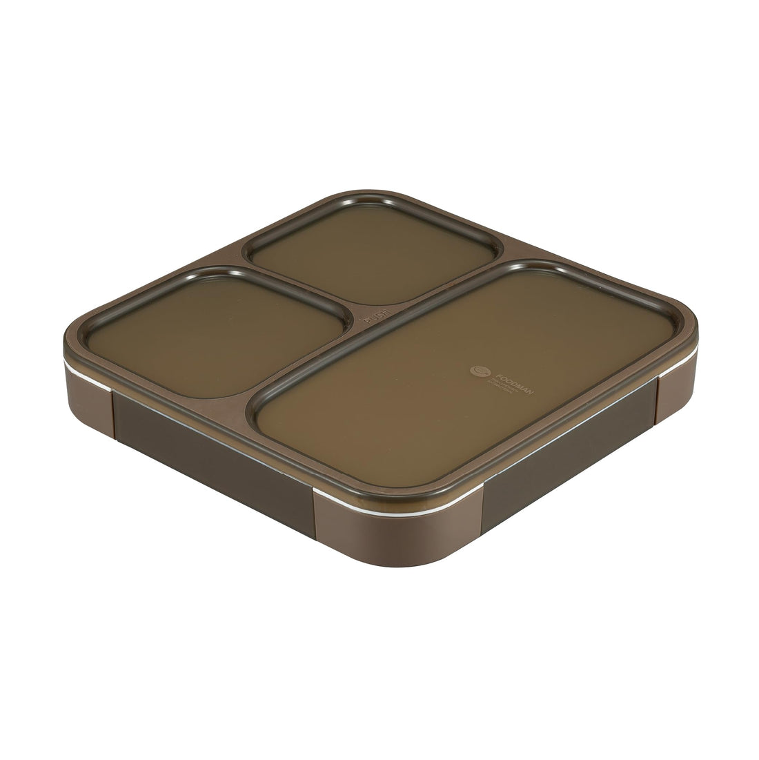 CB JAPAN Foodman boîte-repas fine transportable à la verticale, brun cendré, antibactérienne 800 ml