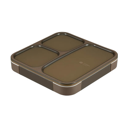 CB JAPAN Foodman Bento Box Slim Design 800ml Ash Brown