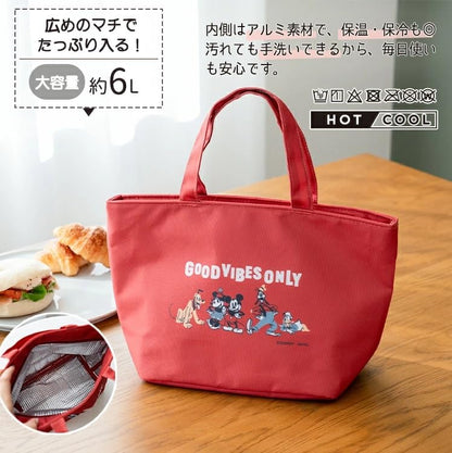 Asvel Bento Box with Insulated Bag Disney 6.0L for Students