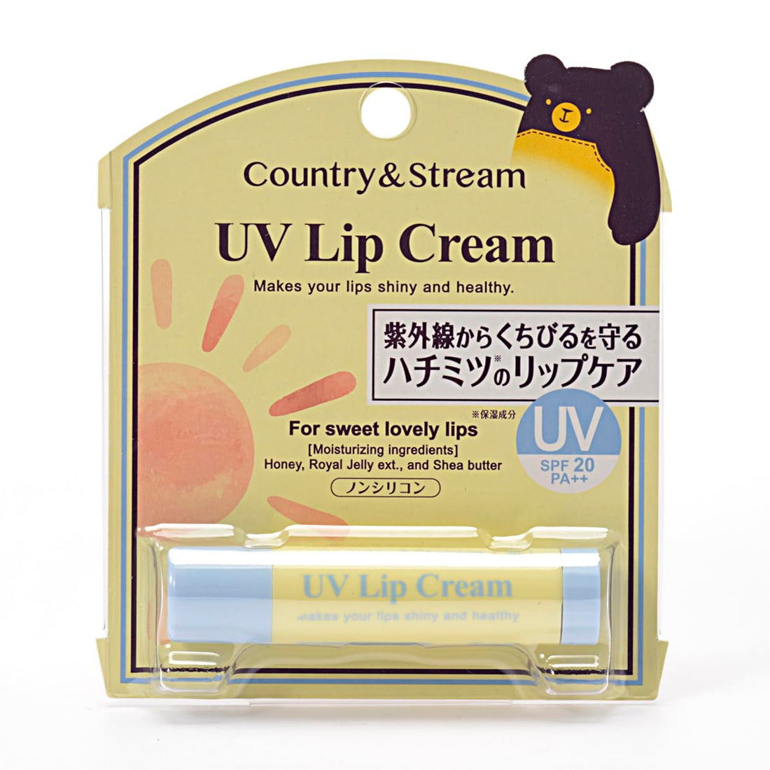 Country&amp;Stream UV Lip Cream 4.5g with Honey for Moisture Protection